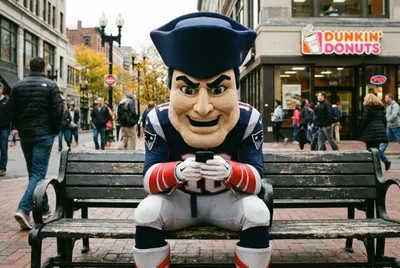 Exclusive: Pat Patriot Still Has Bill Belichick's Number Saved as 'Coach 💔'