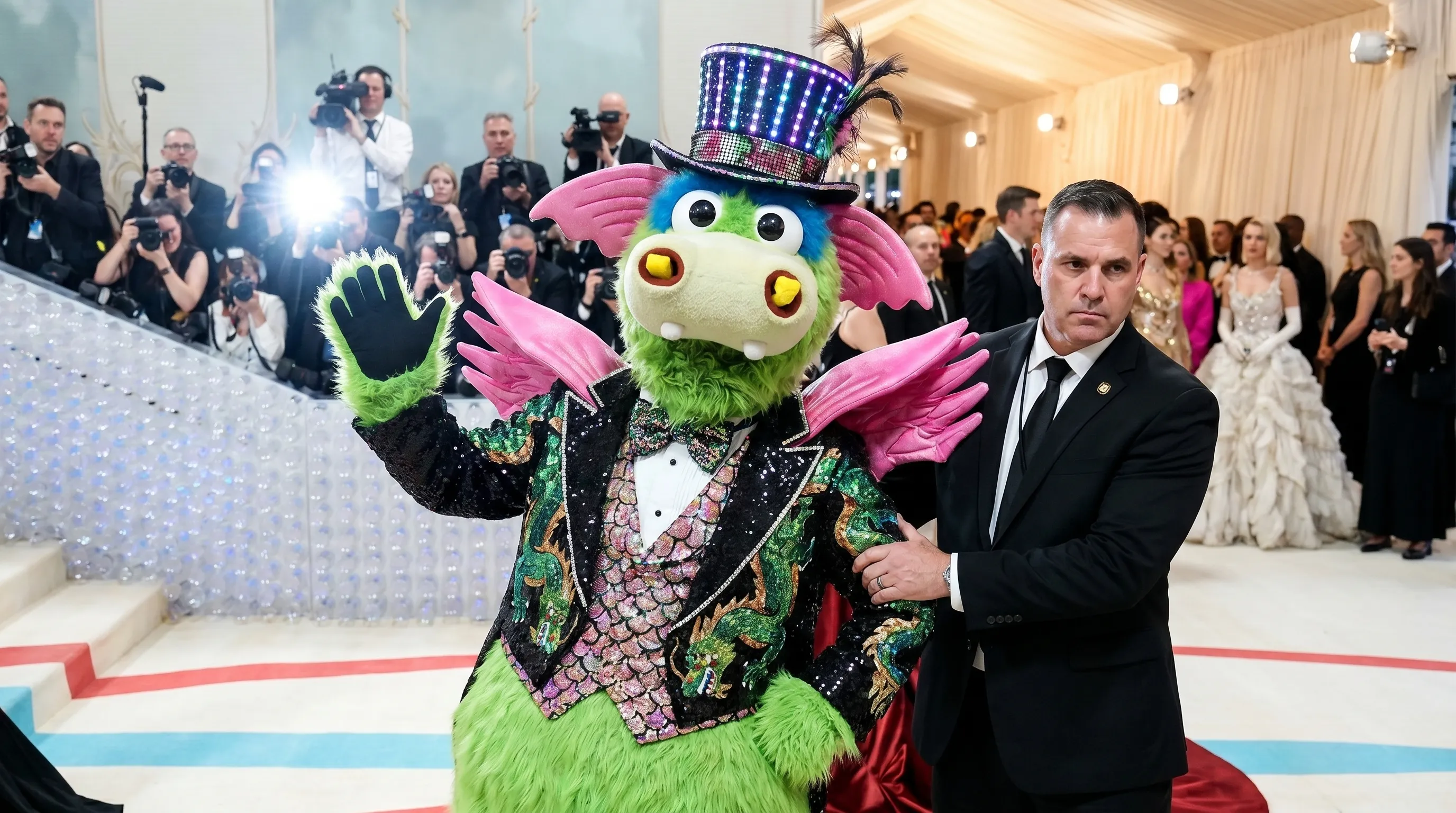 Stuff the Magic Dragon at the Met Gala